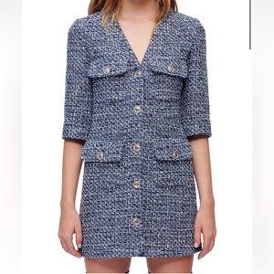 Trendy Maje Tweed Mini Dress